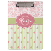 Personalisierte Spitzen- und Englischgarten Klemmbrett (Vorderseite)