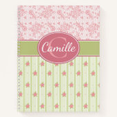 Personalisierte Spitzen- und Englischgarten Notizblock (Vorderseite)