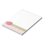 Personalisierte Spitzen- und Englischgarten Notizblock (Rotiert)