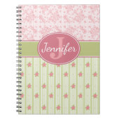 Personalisierte Spitzen- und Englischgarten Notizblock (Vorderseite)