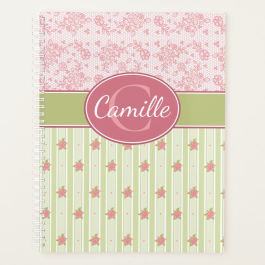 Personalisierte Spitzen- und Englischgarten Planer (Vorderseite)