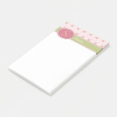 Personalisierte Spitzen- und Englischgarten Post-it Klebezettel (angewinkelt)