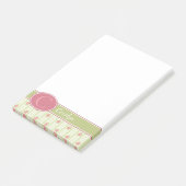 Personalisierte Spitzen- und Englischgarten Post-it Klebezettel (angewinkelt)