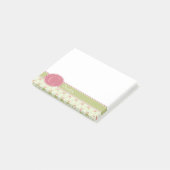 Personalisierte Spitzen- und Englischgarten Post-it Klebezettel (angewinkelt)