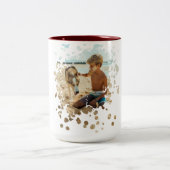 Personalisierte Splash Art Custom Zweifarbige Tasse (Mittel)