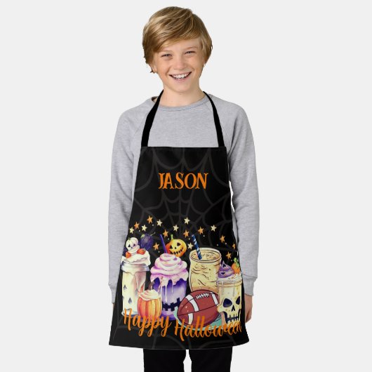 Personalisierte Spookie für Halloween-Fans Schürze (Getragen)