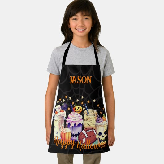 Personalisierte Spookie für Halloween-Fans Schürze (Insitu)