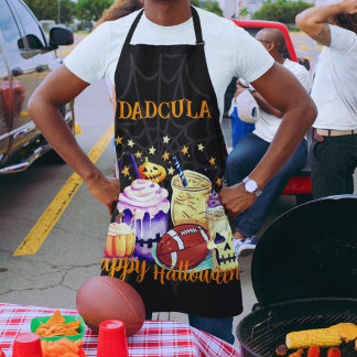 Personalisierte Spookie für Sportfans Halloween Mä Schürze