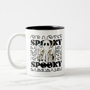 PERSONALISIERTE SPOOKSAISON Halloween Niedlich Gho Zweifarbige Tasse