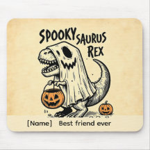 Personalisierte Spooky Saurus Rex Halloween-Mauspa