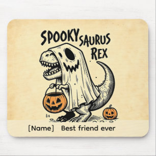 Personalisierte Spooky Saurus Rex Halloween-Mauspa Mousepad