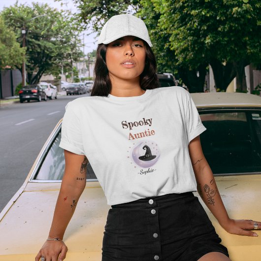 Personalisierte Spooky Tante - Halloween-Shirt T-Shirt