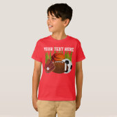 Personalisierte Sport-Shirts für Jungen-Lose Sport T-Shirt (Vorne ganz)