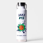🏆 Personalisierte Sport-Wasserflasche | Benutzerd Trinkflasche (Vorne)