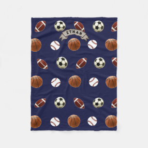 Personalisierte Sportarten Fleecedecke