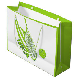 Personalisierte Sportarten mit Namen Tennis Große Geschenktüte