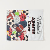 PERSONALISIERTE SPORTKARTE FÜR JEDES ZIMMER WANDTEPPICH (Vorderseite (Horizontal))