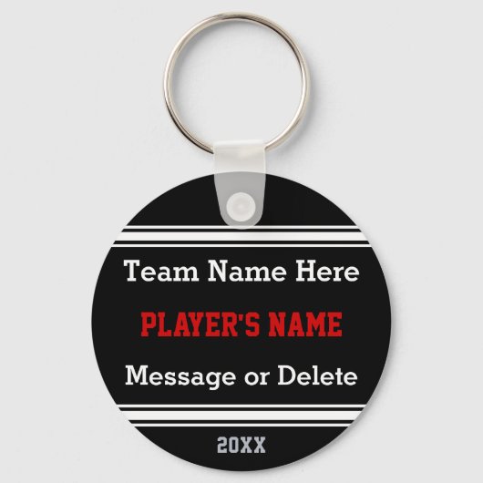 Personalisierte sportliche Schlüsselanhänger IHREN (Vorderseite)