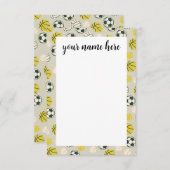 Personalisierte Sportnotecards Dankeskarte (Vorne/Hinten)