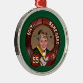 Personalisierte Sportschmuck Ihr FOTO, TEXT Ornament Aus Metall (Rechts)