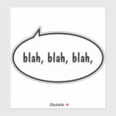 Personalisierte Sprechblase Aufkleber (Blatt)