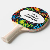 Personalisierte Sprechblase Cooles Comic Buch Tischtennis Schläger (Vorderseite)