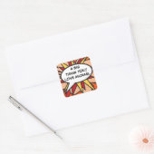 Personalisierte Sprechblase Spaß Modernes Comic Bu Quadratischer Aufkleber (Umschlag)