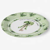 Personalisierte St. Patrick’s Day Bridal Shower Pappteller (Schrägansicht)