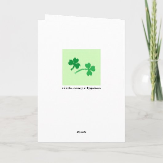 Personalisierte St. Patrick's Day Card Karte (Rückseite)