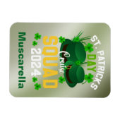 Personalisierte St. Patrick's Day Cruise Squad Doo Magnet (Horizontal)