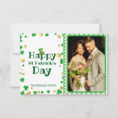 Personalisierte St. Patrick's Day Foto Card Einladung (Vorderseite)