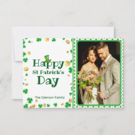 Personalisierte St. Patrick's Day Foto Card Einladung