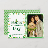 Personalisierte St. Patrick's Day Foto Card Einladung (Vorne/Hinten)