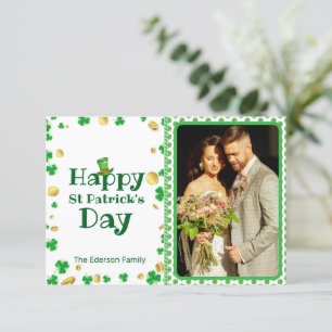 Personalisierte St. Patrick's Day Foto Card Einladung