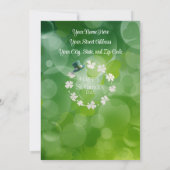 Personalisierte St. Patrick's Day-Party Einladung (Rückseite)