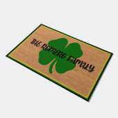 Personalisierte St. Patrick's Day-Tür, Ostern Fußmatte (Schrägansicht)