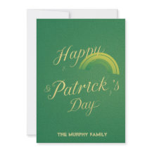 Personalisierte St. Patrick's Day-Urlaubskarte