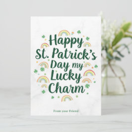 Personalisierte St. Patrick's Day-Urlaubskarte Feiertagskarte