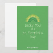 Personalisierte St. Patrick's Day-Urlaubskarte Feiertagskarte (Vorne/Hinten)