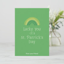 Personalisierte St. Patrick's Day-Urlaubskarte