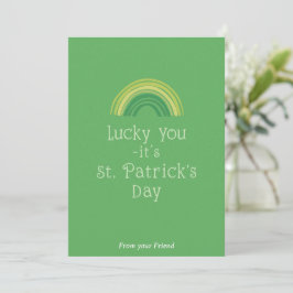 Personalisierte St. Patrick's Day-Urlaubskarte Feiertagskarte