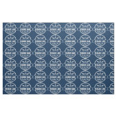 Personalisierte Stadt und Name Sebago See-Maines Stoff (Fat Quarter (45,7 x 55,9 cm))