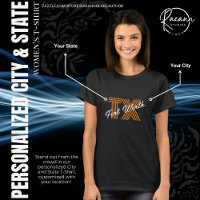Personalisierte Stadt und Staat T - Shirt