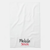 Personalisierte Stadt und Zip Küchentücher (Vertikal)