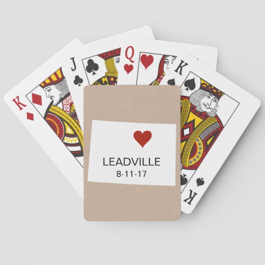 Personalisierte Stadtspielkarten Colorados Spielkarten (Rückseite)