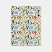 Personalisierte Stadtstraßen für Kinder Fleecedecke (Vorderseite)