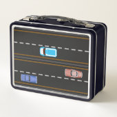 Personalisierte Stadtstraßen Metall Brotdose (Rückseite)