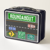 Personalisierte Stadtstraßen Metall Brotdose (Vorderseite)