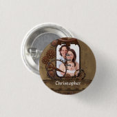 Personalisierte Stahlbildvorlage Button (Vorne & Hinten)