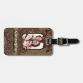 Personalisierte Stahlbildvorlage Gepäckanhänger (Vorderseite horizontal)